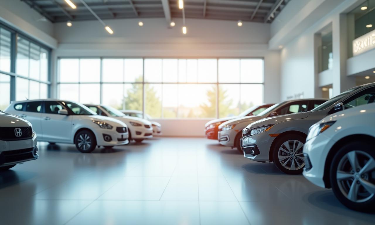 Showroom with selection of certified pre-owned vehicles